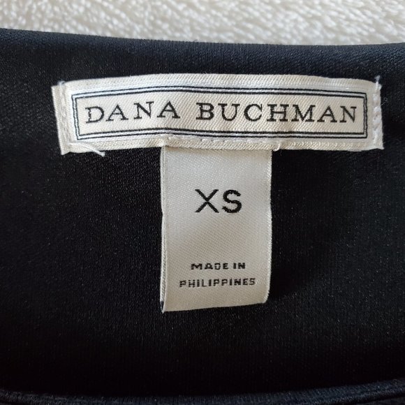 Dana Buchman Twist Waist Jersey Dress Black XS - Picture 5 of 7